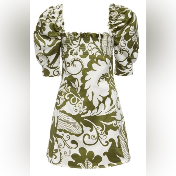 LA DoubleJ Green and White Mini Dress - Picture 5 of 9